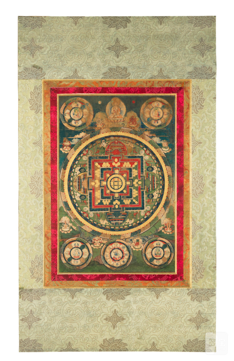 清十八世紀 壇城唐卡  CHINA, QING DYNASTY, 18TH CENTURY - 图2